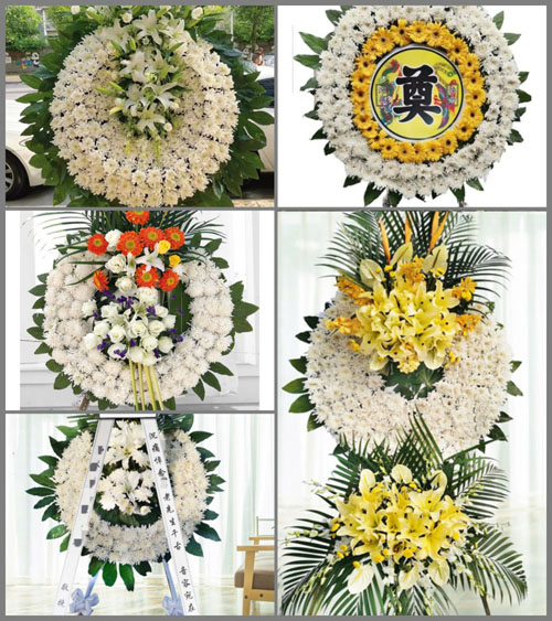 广东汕尾市城区田墘街道花圈速递