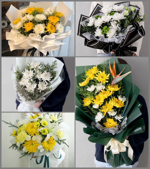 广东汕尾市城区田墘街道白事花束代送